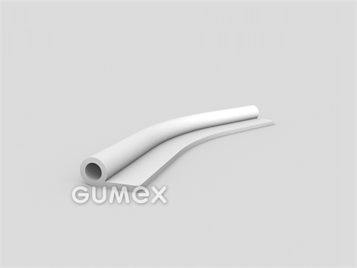 Silikonový profil tvaru "P" s dutinkou, 30x14/3mm, 60°ShA, -60°C/+180°C, bílý